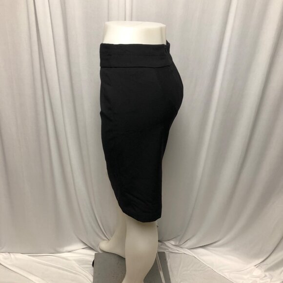 George Skirt Womens Size 4 Black Lined Back Zipper Above Knee Pencil Career - Picture 2 of 6